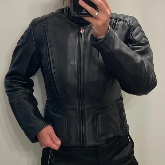 Leather Motorcycle Jacket - Picture 14 of 14